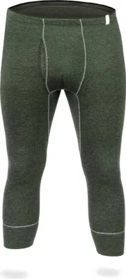 Produktbild von SES Thermounterhose Herren 3/4 mit Eingriff 3XL Olive aus 75% Baumwolle & 25% Polyester/atmungsaktive Unterhosen Männer 3/4 mit Eingriff/Thermo Winter Unterwäsche Herren für Wärme & Komfort