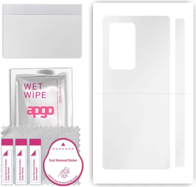 Produktbild von apgo Rückseite Schutzfolie, klar, kompatibel mit Huawei Mate X2 4G, Hinten Hydrogel-Displayschutzfolie mit Positionierhilfe, kratzfest, einfache Montage