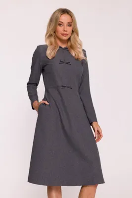 Immagine prodotto di Stylove Abito midi da donna Marau S413 grigio S