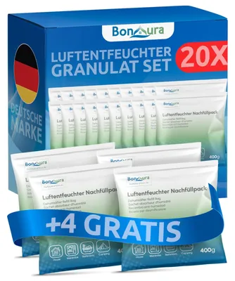 Productafbeelding van Luchtontvochtiger navulling - Granulaat - 24 x 400 g