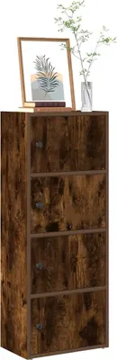 Obrázok produktu pre Maison Exclusive - Knižnica z dymového dubu 40x24x102 cm Drevený materiál