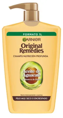Image de ORIGINAL REMEDIES : Shampooing à l'avocat et au beurre de karité, 1000 ml