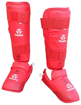Produktbild von Karate Schienbeinspannschutz WKF approved Rot M