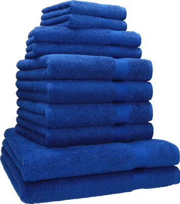 Produktbild von Betz 10-tlg. Handtuch-Set PREMIUM CLASSIC 2 Duschtücher 4 Handtücher 2 Gästetücher 2 Seiftücher  Farbe: royalblau