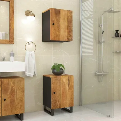 Produktbild von vidaXL Badschrank 38x33x58 cm Massivholz Mango