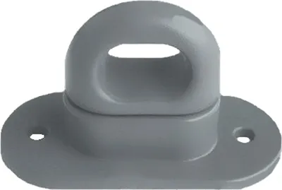 Produktbild von 30 Stück Drehverschluss für Ovalösen, Kunststoff, 42x22mm, Hellgrau