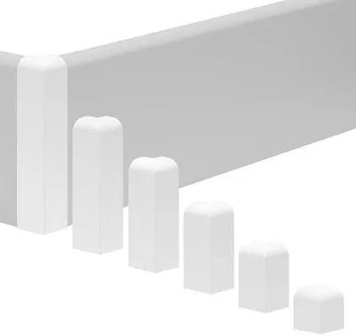 Produktbild von Eckverbindung - Eckabdeckung - 18 x 120 mm - Weiß Kunststoff Schutz