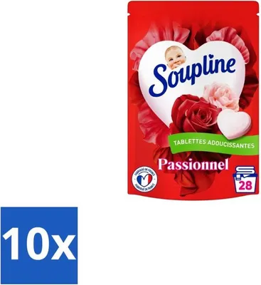 Obrázek produktu pro Soupline – tablety do aviváže – vůně „Herzensglanz Passionsblumenstrauß“ – 28 tablet – výhodné balení – 10 kusů