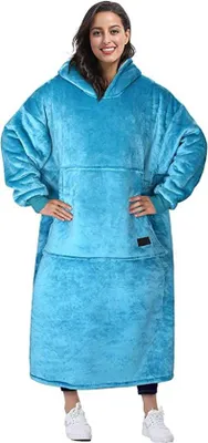 Productafbeelding van mantel-trui / oversized, draagbare deken-hoodie voor dames en heren / hoodie