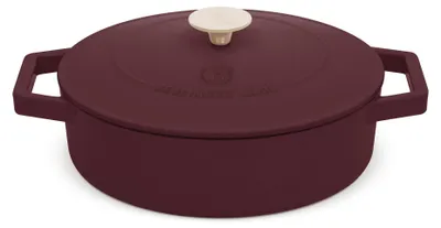 Productafbeelding van BerlingerHaus Hapjespan / Sauteerpan Mat Bordeaux - Gietijzer - ø 26 cm - geschikt voor alle warmtebronnen - geëmailleerde anti-aanbaklaag