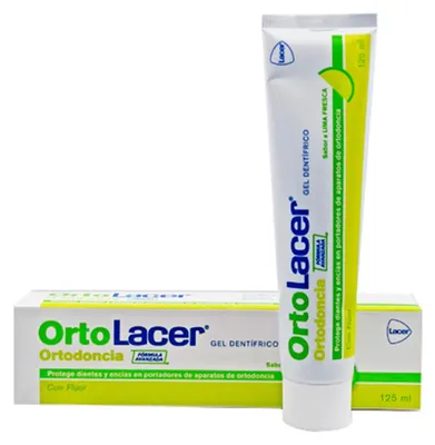 Immagine prodotto di Ortolacer gel dentifricio al gusto di lime fresco, 125 ml