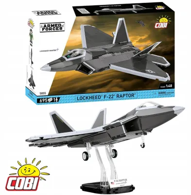 Produktbild von COBI 5855 Lockheed F-22 Raptor Bauset Militärjet
