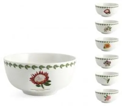 Immagine prodotto di H&H Set 6 Boli Porcellana Flowers Cc 630