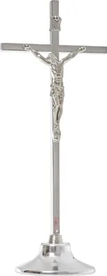 Obrázok produktu pre Strieborný stojaci kríž 17,5 cm kov
