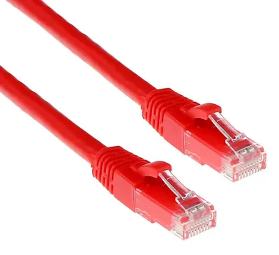 Image de ACT IS8552 0.25m Cat6 U/UTP (UTP) Rot Netzwerkkabel (IS8552)