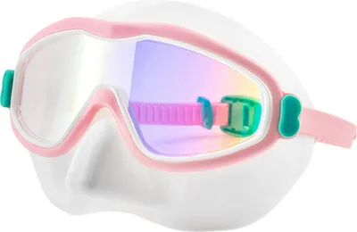 Produktbild von Schwimmbrille für Kinder mit Nasenschutz, Antibeschlag-UV-Schutz, Gesichtsschutz zum Tauchen, Weitwinkelobjektiv, auslaufsichere Poolbrille für Kinder im Alter von 3–15 Jahren