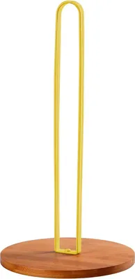 Produktbild von Stehender Küchenrollenhalter - Antirutschbasis - Edelstahl - Schwarz