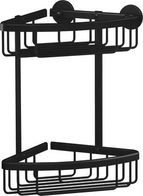 Produktbild von TESA ALUXX BLACK, Aluminium, Schwarz, Wand-montiert, Duschregal, 163 mm, 163 mm