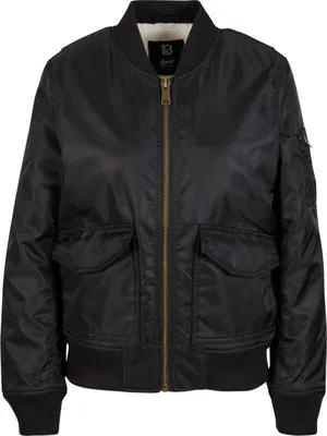 Produktbild von Brandit Übergangsjacke Damen Sherpa Bomberjacket schwarz Basics 100% Nylon XXL