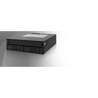 Produktbild von Icy Dock MB994IPO-3SB, 2x 2,5", Speicherlaufwerkbehälter, Schwarz, 1 Lüfter, 4 cm, 6 Gbit/s