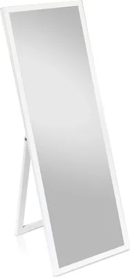 Image de Miroir mural Luton bois véritable rectangulaire 130 x 45 cm