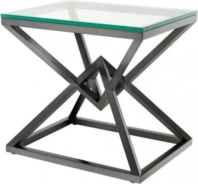Produktbild von Casa Padrino Luxus Beistelltisch Edelstahl Bronze Finish 65 x 50 x H 60 cm - Tisch Möbel