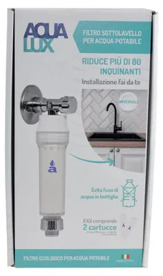 Wasserfilter Untertisch, patentiertes System, 999er Silber, 2000 l
