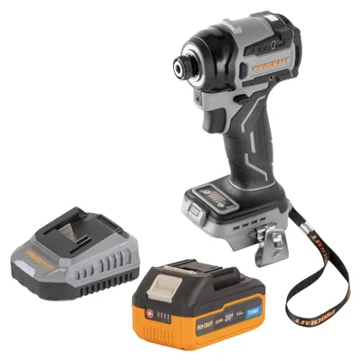 Zdjęcie produktu dla Procraft ID20Abb Akumulatorowy klucz udarowy 20 V 180 Nm 1/4" + 1x akumulator 4,0 Ah + ładowarka