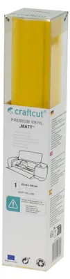 Produktbild von craftcut Premim Vinyl matt- 33 x 244 cm - Deep-Yellow