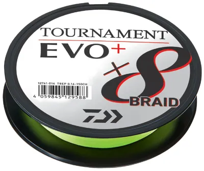 Produktbild von Daiwa Schnur Tournament X8 Braid Evo+ Chartreuse 270m Länge 270m Ø0,10mm