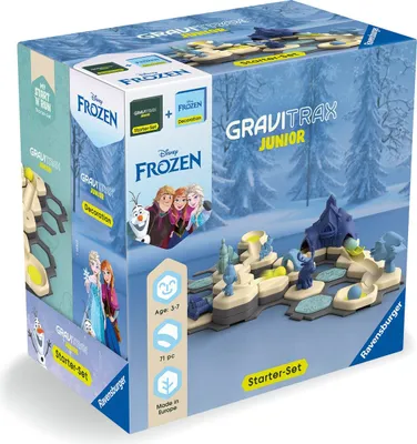 Immagine prodotto di Ravensburger 73385 GraviTrax Junior Starter Set Disney Frozen, pista di marmo per bambini dai 3 anni in su, con figure di gioco da 73385