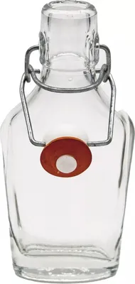 Produktbild von Taschenflasche aus Glas für Spirituosen, 0,1 Liter Fassungsvermögen, 160 mm