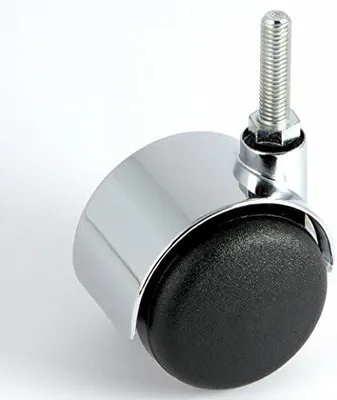 Produktbild von Möbelrolle mit einem Durchmesser von 50 mm und Gewinde M8 x 30 mm, ohne Bremse und Bereifung für weiche Böden