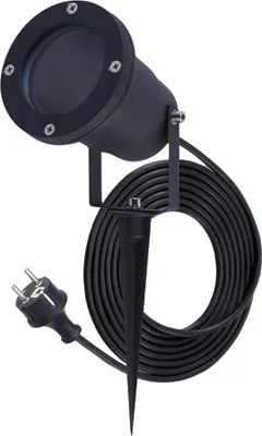 Image de HOFTRONIC - Spot de jardin à piquet GU10 dimmable IP65 1,5m Noir