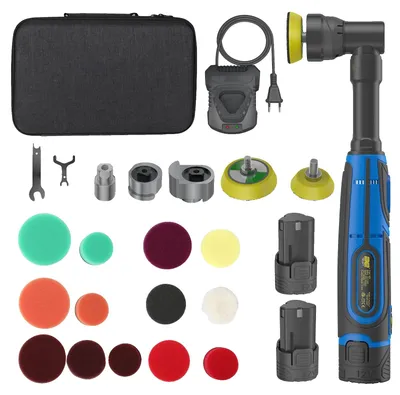 Produktbild von Akku Mini-Autopolierer, 6-Gang-Einstellung, Exzentrizitätsmodi, 2 BATTERIE, 12V