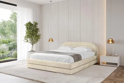 Produktbild von ALTDECOR Polsterbett mit Bettkasten - LERIS-v1 180x200 Beige- Bett mit Matratze H3/H4, Kopfteil, Boxbett, Doppelbett mit Stauraum