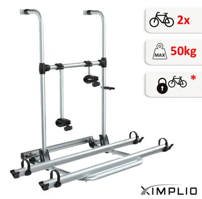Produktbild von XIMPLIO Wallrider Heck Fahrradträger Wohnmobil Wohnwagen 2 Fahrräder E-Bike