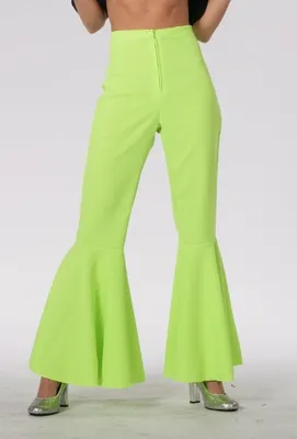Produktbild von 70er 80er Jahre Schlaghose Dame Gr. 36 neon-grün