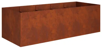 Produktbild von vidaXL Garten-Pflanzgefäß Rostoptik 200 x 80 x 60 cm Wetterfeststahl