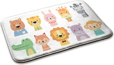 Produktbild von Kinderteppich Schlafzimmer Modern - 90 cm x 60 cm - Cartoon