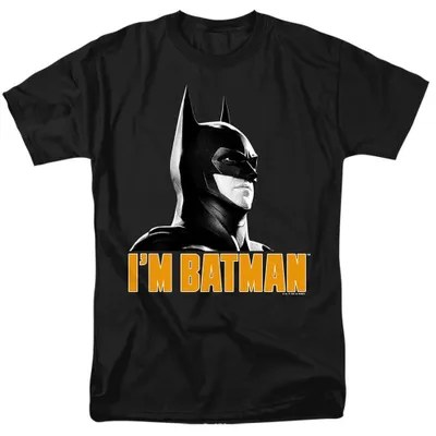 Obrázok produktu pre Tričko s nápisom "I'M Batman" pre pánov/dámy, uni model TV39792 (veľkosť L), čierna farba