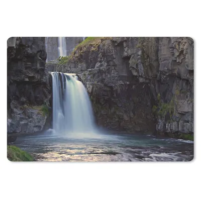 Produktbild von MuchoWow® Mauspad Mousepad Wasserfall - Wasser - Felsen 27x18 cm - Mousepads - Maus Mat - Pad - Mausunterlage - Büroartikel - Desk Matten