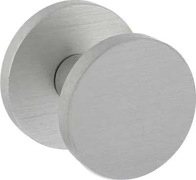 Produktbild von Türknauf Haustür rund feststehend 55 mm Aluminium - Pro Stück