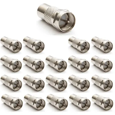 Produktbild von PremiumX 20x F-Adapter F-Stecker auf Cinch Buchse TV Koaxialkabel Verbinder