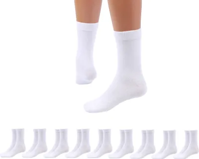 Produktbild von Betz 10 Paar Socken Damen und Herren – Baumwolle mit Komfortbund ohne drückende Naht – Classic – Größen 35 – 38 Farbe Weiß