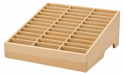 Image de Organisateur de téléphone portable en bois avec 24 compartiments