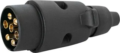 Produktbild von PKW KFZ Auto Anhänger Adapter Stecker 7 polig 12V PVC Kunststoff