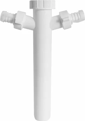 Produktbild von Bruckner Spülbecken-Tauchrohr 6/4", 2x Anschluss, DN40, weiß