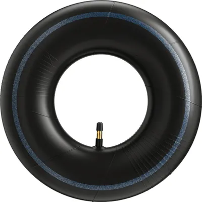 Image de Wiltec Chambre à air 13x5.00-8 pour pneu de tracteur à pelouse – 370 x 370 x 87 mm – avec Valve droite – capacité de charge max. 300 kg – pour Roue Tondeuse à gazon Brouette Chariot Diable