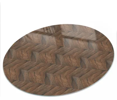 Produktbild von Bedruckte Glas Tischplatte fi80 cm – Glas Tischplatte Küche – Tischplatte aus Sicherheitsglas – Glasplatte für Küchentisch – Moderne Tischplatte Glas – Dekorative Glastischplatte – Pflegeleichte Tischplatte Küche – Fischgrätparkett, KI-generiertes Bild